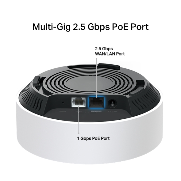 TP-Link Deco X50-PoE (3-Pack) AX3000 Whole Home Mesh WiFi 6 System with PoE | 3000 Mbps Wireless Gigabit Smart Dual Band Router | Multi-Gig 2.5 Gbps Wired Network