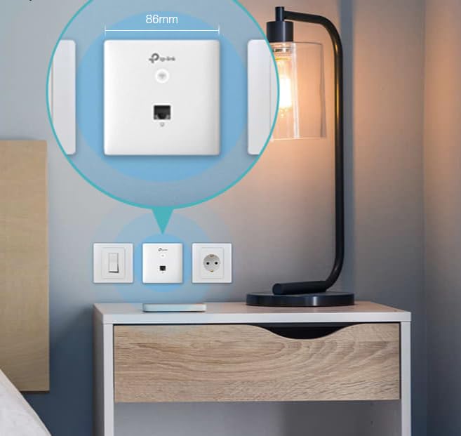 TP-LINK EAP235-Wall Omada AC1200 Wireless MU-MIMO Gigabit Wall Plate Access Point