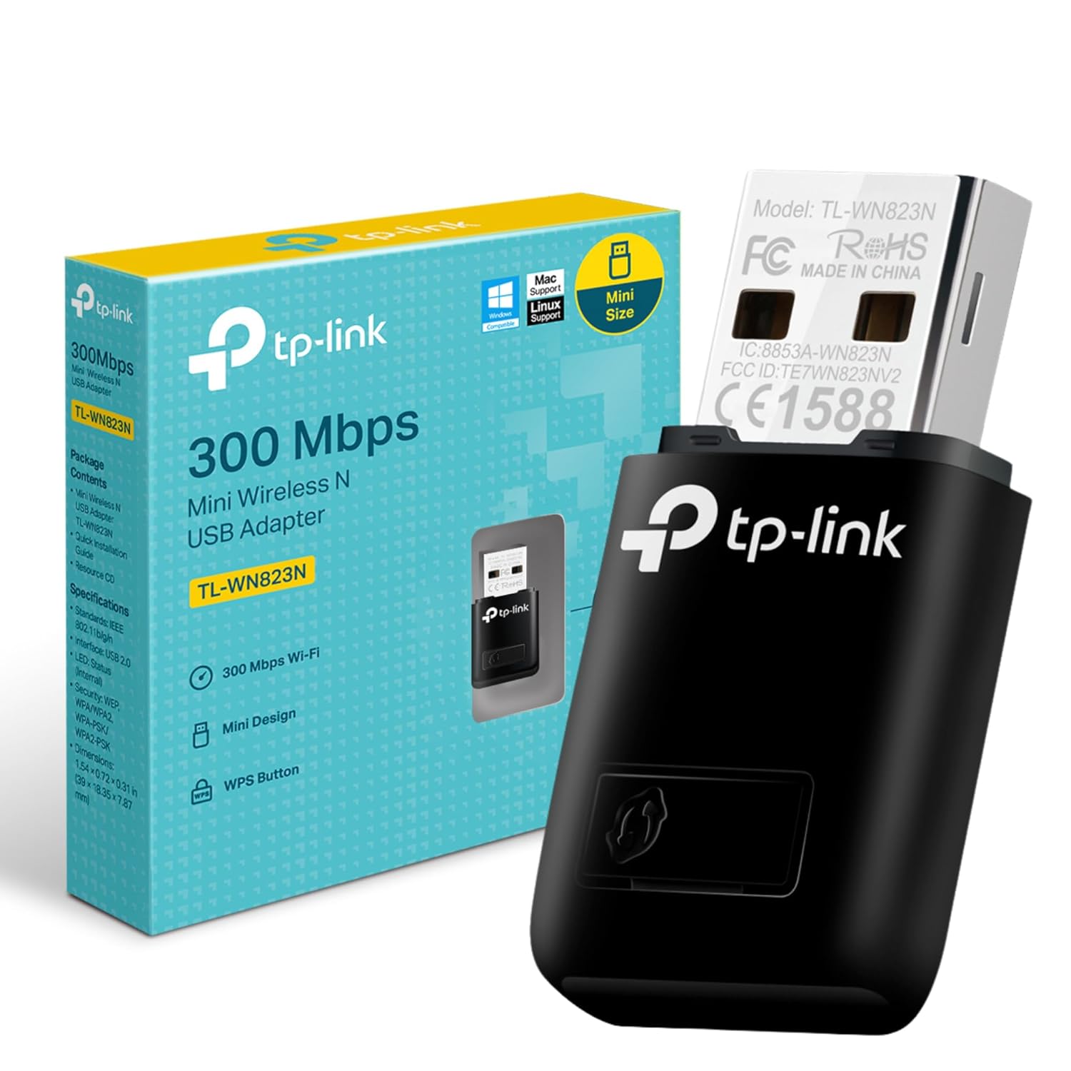 TP-Link TL-WN823N 300Mbps Mini Wireless N USB Adapter