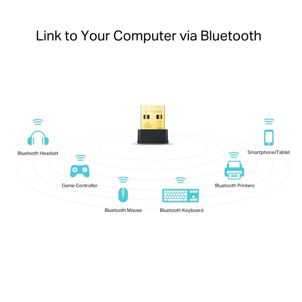 TP-Link Archer T2UB Nano AC600 USB 2.0 Wi-Fi Bluetooth 4.2 USB Adapter Dual Band Wireless 600 Mbps