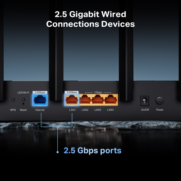 TP-Link Archer BE400 Dual-Band BE6500 WiFi 7 Router