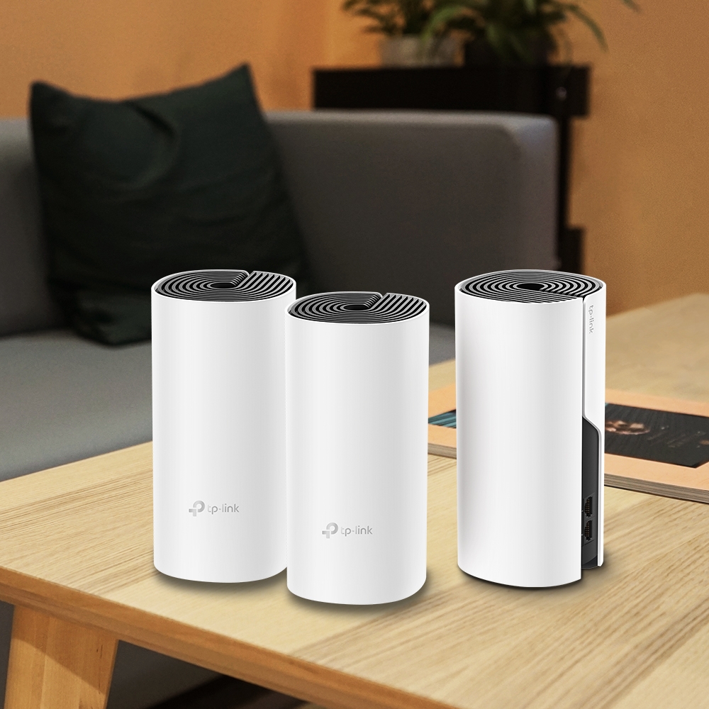 TP-Link Deco M4 (3-Pack) AC1200 Whole Home Mesh Wi-Fi System, Seamless Roaming and Speedy