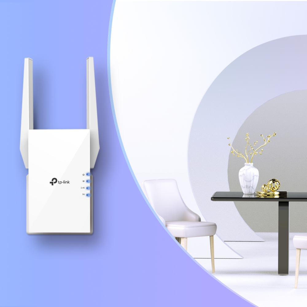 TP-Link RE505X WiFi Range Extender 2.4 GHz, 5 GHz 1500 Mbps Wifi Speed Dual Band External Antenna Ethernet
