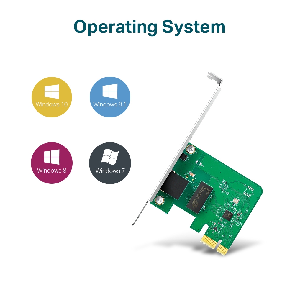 TP-LINK TG-3468 Gigabit PCI Express Network Adapter – Green, 32-bit 10/100/1000 Mbps RJ45 Port, IEEE 802.3X Flow Control, PCIe Ethernet Card