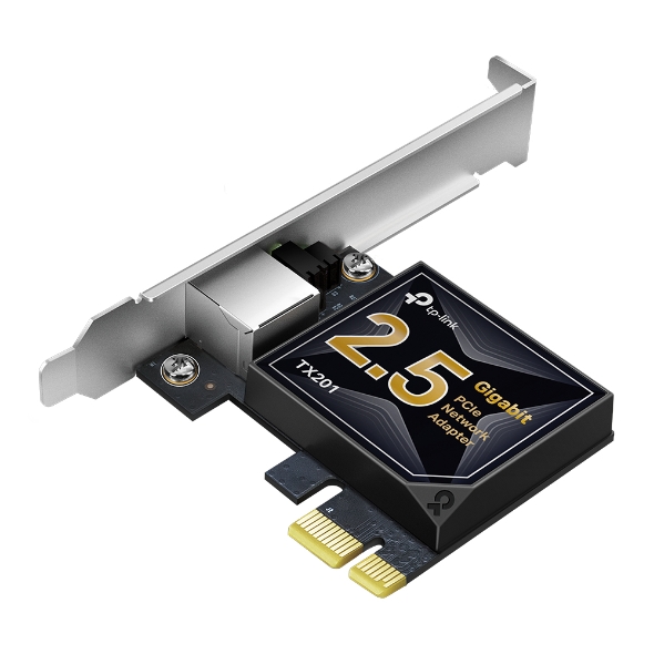 TP-Link TX201 2.5 Gigabit PCIe Network Low-Profile and Full-Height Brackets Wired Ethernet Lan Adapter