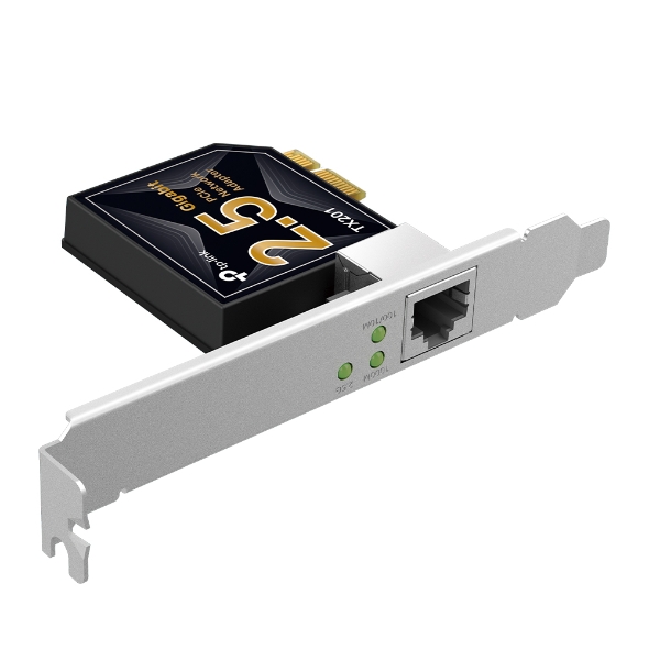 TP-Link TX201 2.5 Gigabit PCIe Network Low-Profile and Full-Height Brackets Wired Ethernet Lan Adapter
