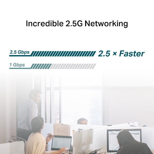 TP-Link TX201 2.5 Gigabit PCIe Network Low-Profile and Full-Height Brackets Wired Ethernet Lan Adapter