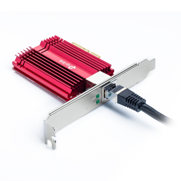 TP-Link TX401 10 Gbps Wireless Gigabit PCI Express Network Adapter PCIe 3.0 Slot Wi-Fi Card CAT6A Ethernet Cable