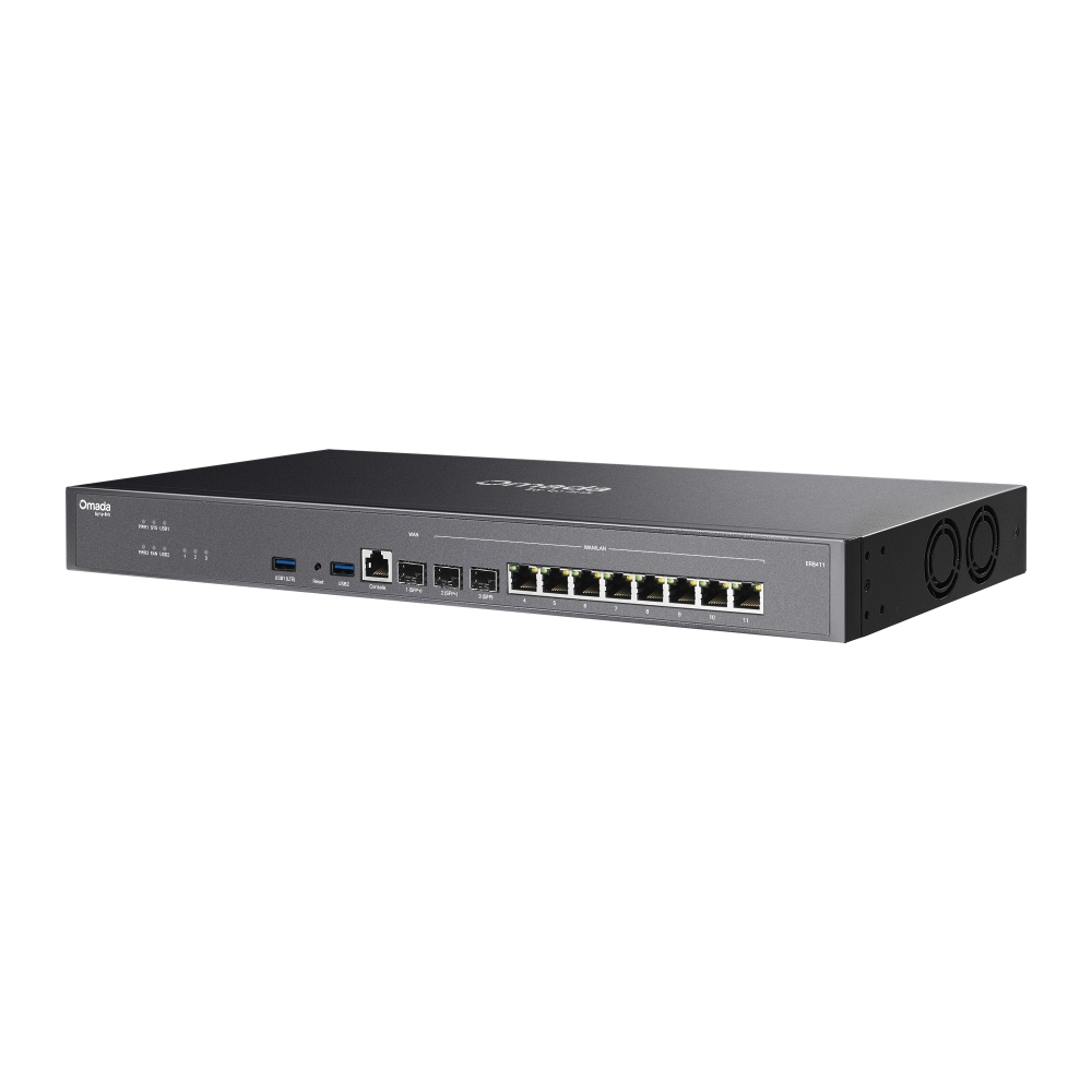 TP-Link Omada ER8411 Enterprise Wired 10G VPN Router Up to 10 WAN Ports