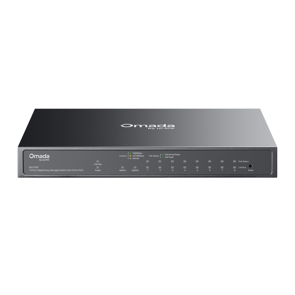 TP-Link Omada ES210GP Easy Switch 10 Ports Gigabit with 8 PoE+ Ports