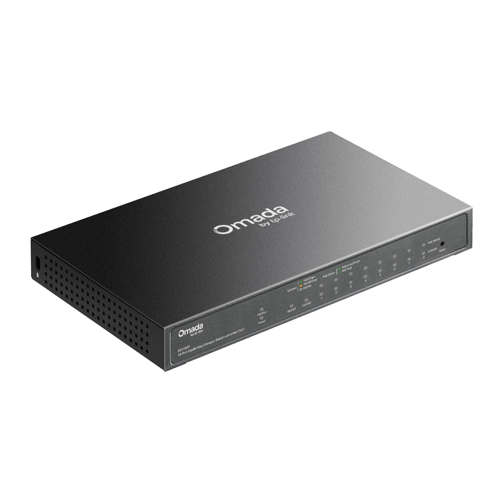 TP-Link Omada ES210GP Easy Switch 10 Ports Gigabit with 8 PoE+ Ports