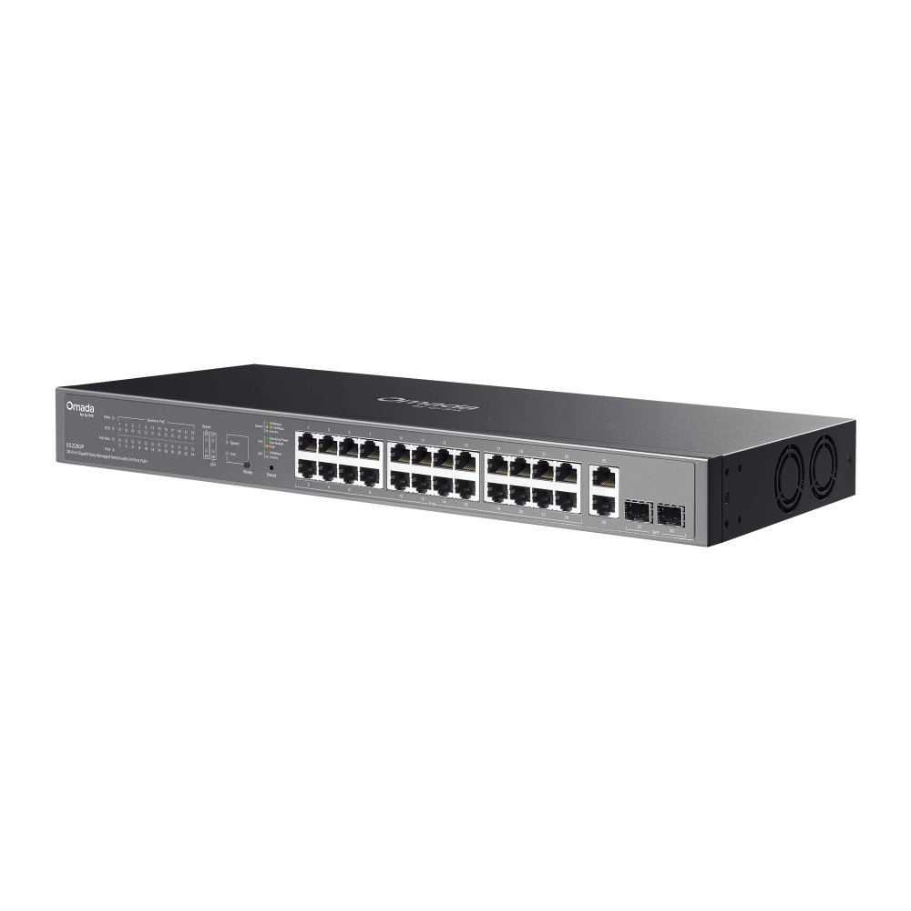 TP-Link Omada ES228GP 28-Port Gigabit Easy Managed Switch with 24-Port PoE+