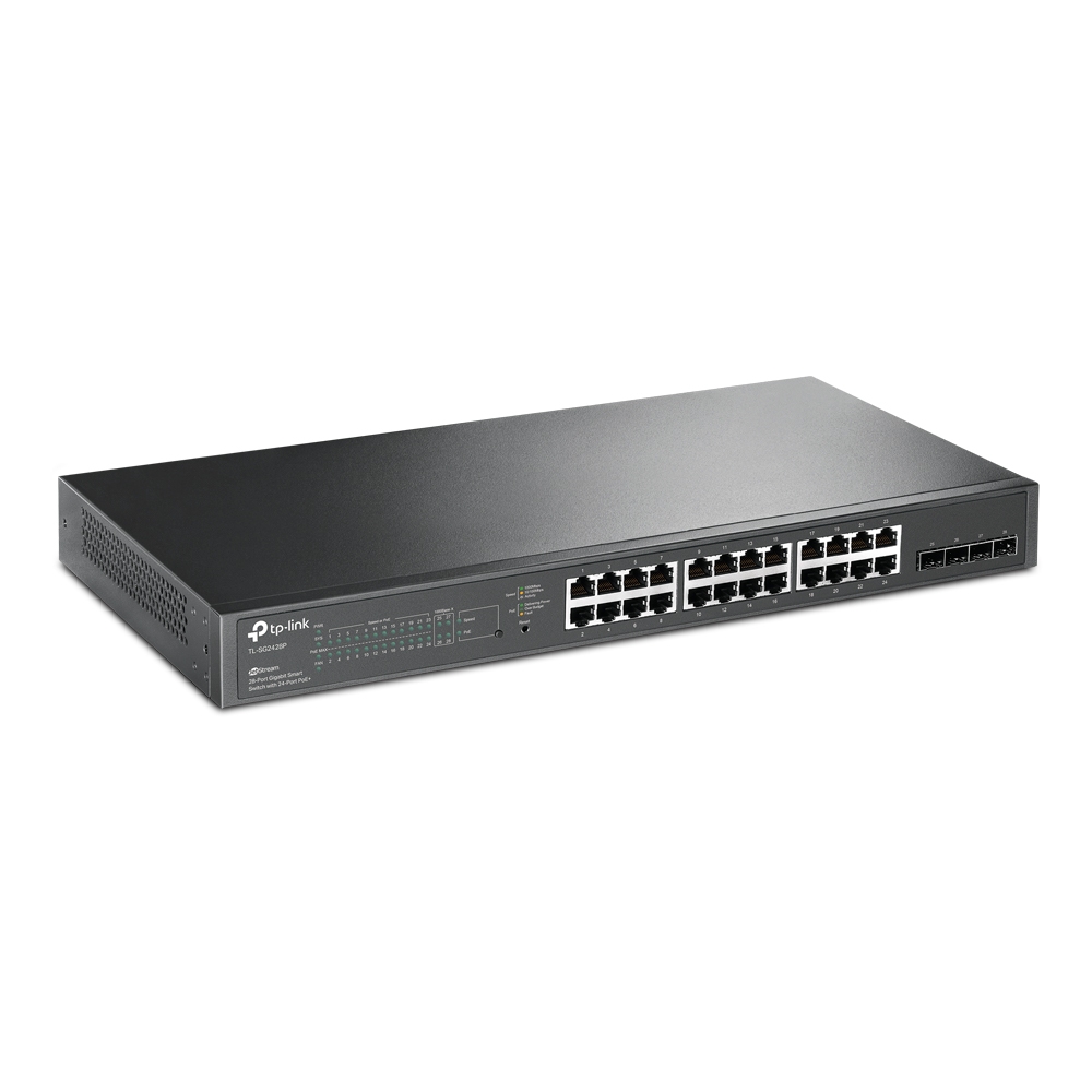 TP-Link Omada SG2428P 28-Port Gigabit Smart Switch with 24-Port PoE+, 4 SFP Slot