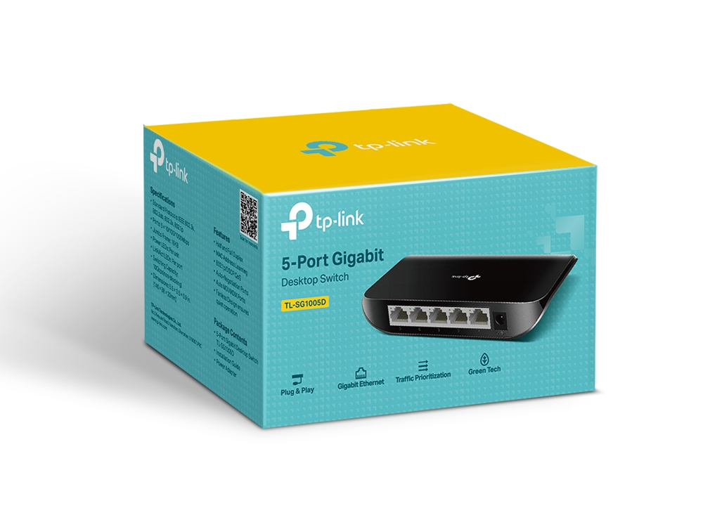 TP-Link TL-SG1005D 5-Port Unmanaged Gigabit Desktop Switch
