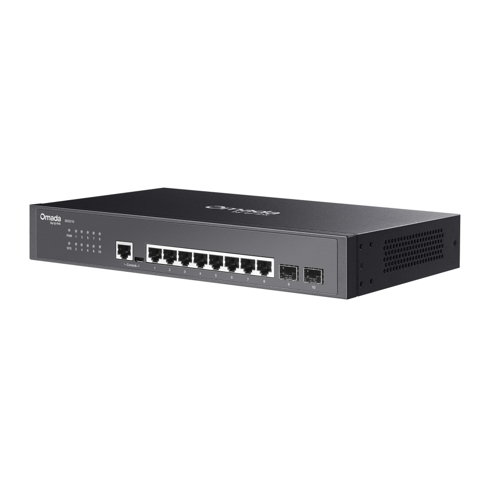 TP-Link Omada TL-SG3210 JetStream 8-Port Gigabit L2+ Managed Switch with 2 SFP Slots