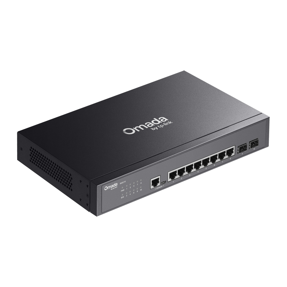 TP-Link Omada TL-SG3210 JetStream 8-Port Gigabit L2+ Managed Switch with 2 SFP Slots