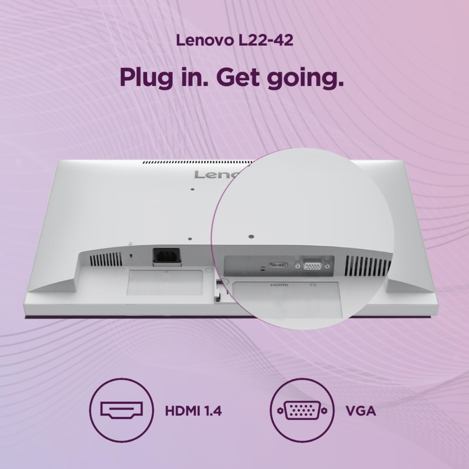 Lenovo L22-42 21.5″ (54.6cm) FHD (1920×1080) IPS 100Hz Monitor