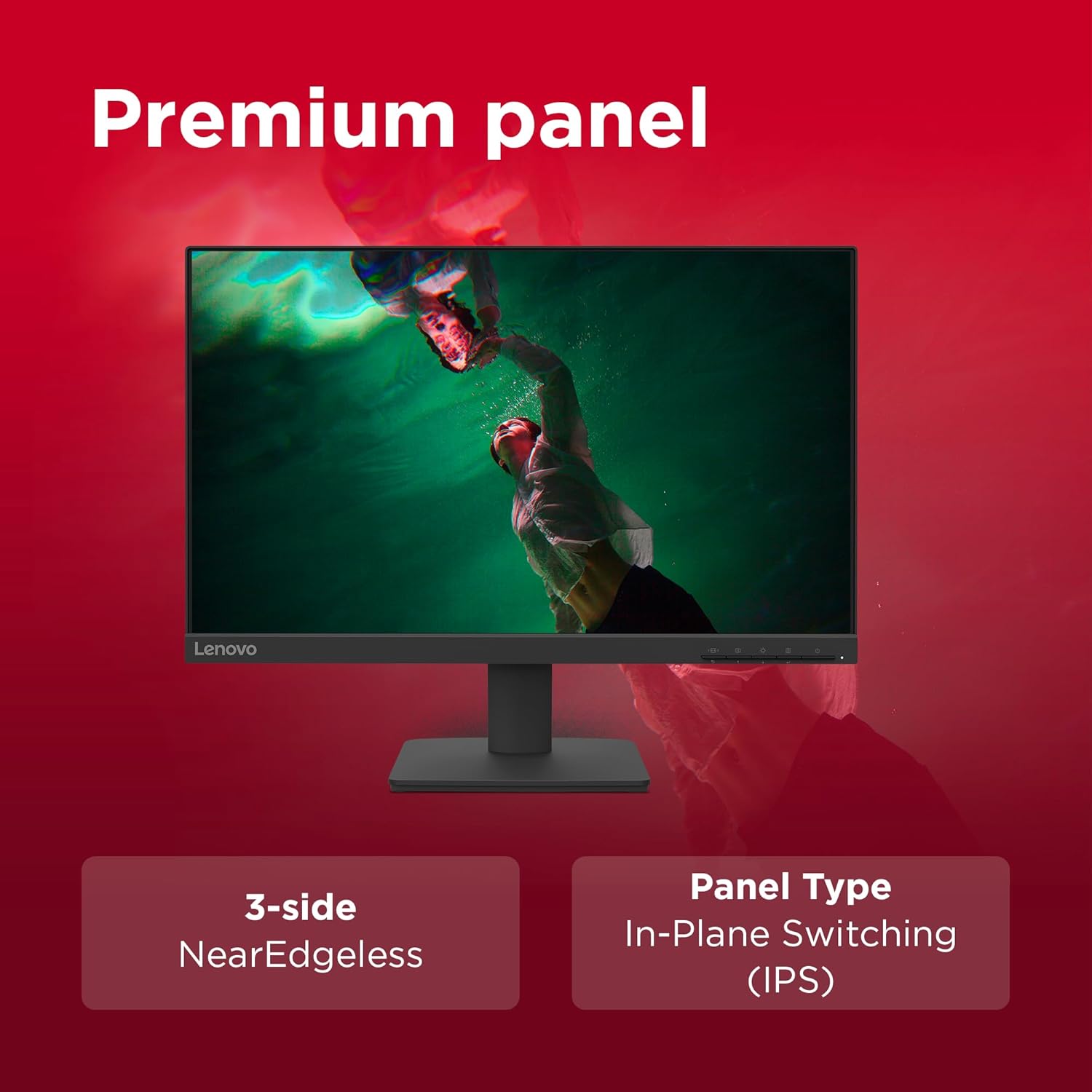 Lenovo L22-4e | 21.5″ (55.88cm) FHD IPS 100Hz Ultraslim Monitor